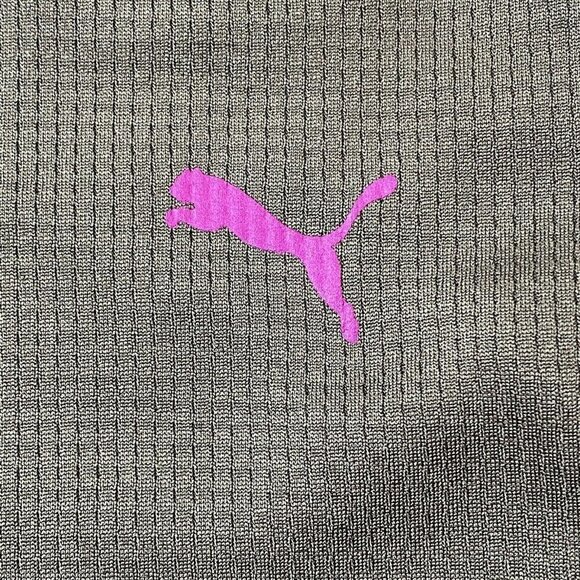 PUMA DryCELL Women's Small Short Sleeved Mesh Athletic Gym Workout Top Gray - Picture 5 of 7